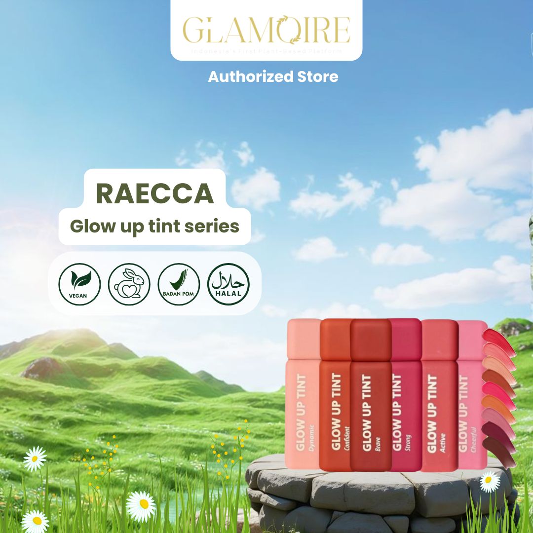 RAECCA GLOW UP TINT LIP CREAM  Partner Resmi Raecca Lip Tint 5.5ML Beauty Care BPOM